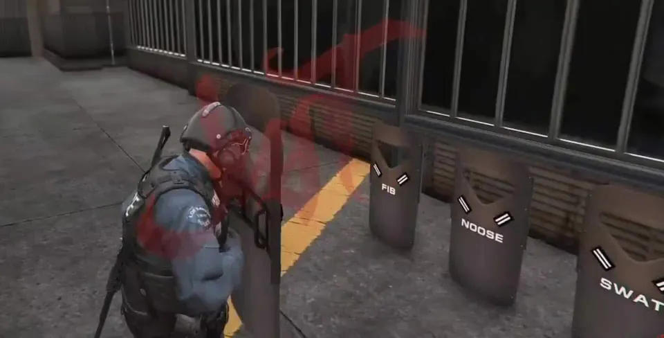 Vista previa del recurso GTA V Ballistic Shield Custom Props (SWAT) FiveM