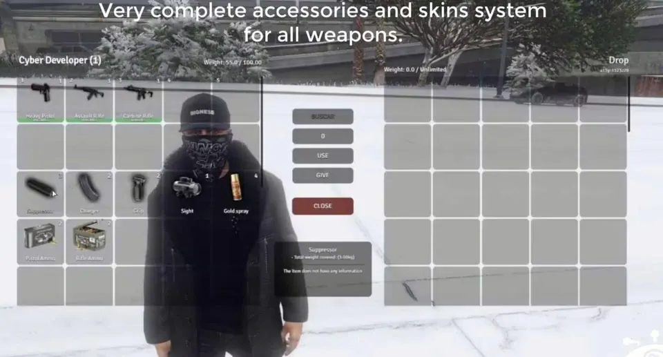 Premium Inventory Script FiveM resource preview