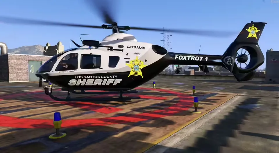 Police Helicopter / Chopper XBR FiveM resource preview