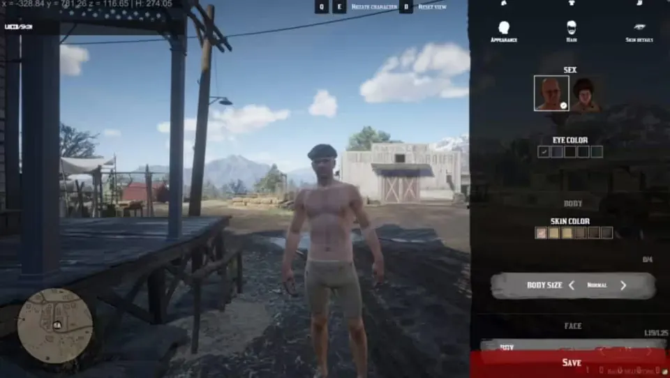 RedM Character Creator FiveM resource preview