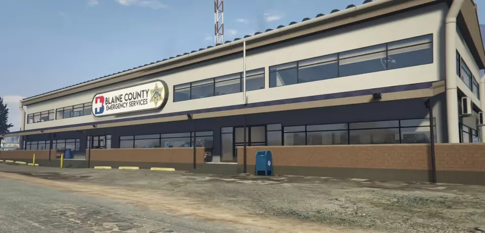 Sandy Shores EMS + Estación de Policía FiveM vista previa del recurso
