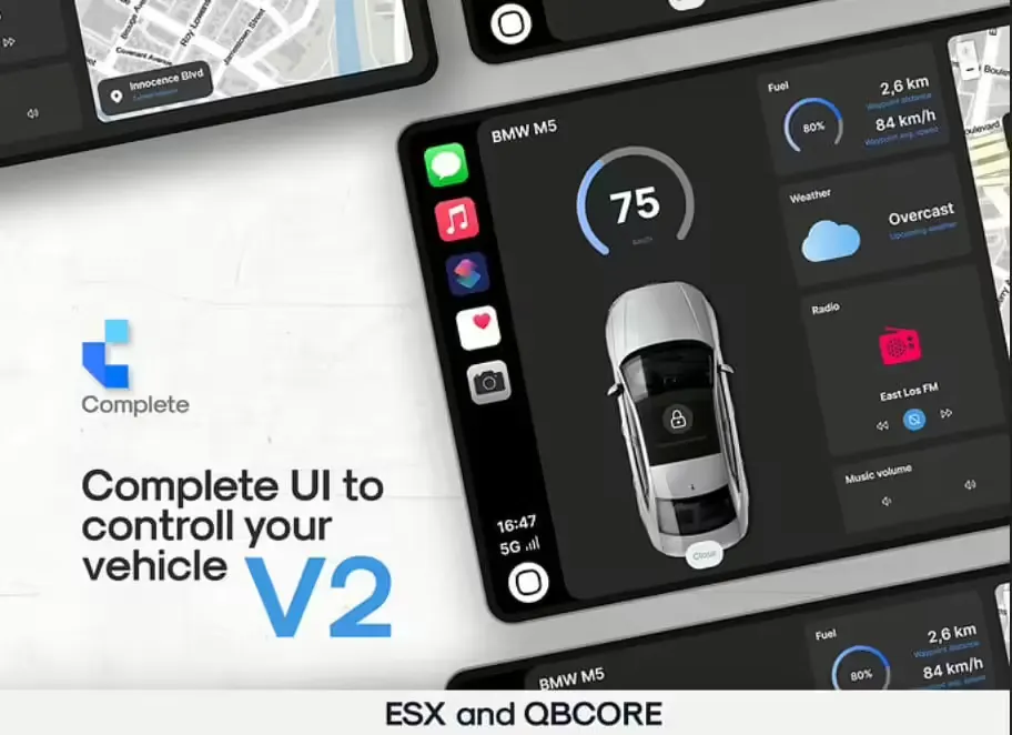 Complete Carplay (ESX) FiveM resource preview