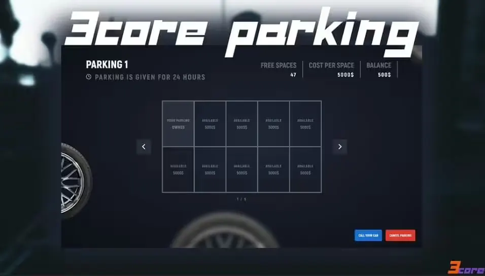 3CORE – GARAGEN / PARKEN