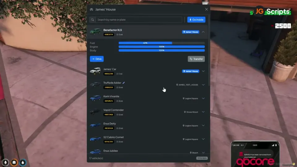 JG Advanced Garages FiveM Ressourcen-Vorschau 10