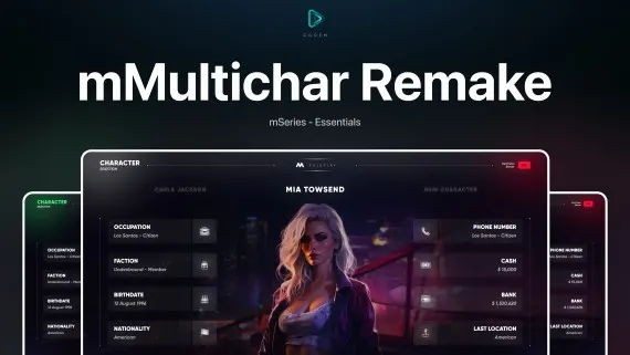 CodeM mMultichar — Advanced Multi-Character System FiveM resource preview