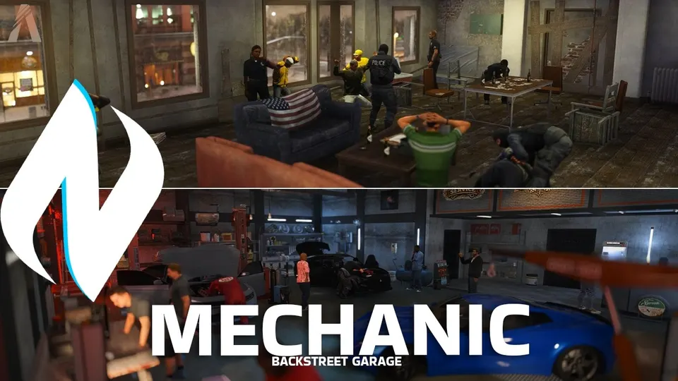 NTeam Backstreet Garage MLO FiveM resource preview